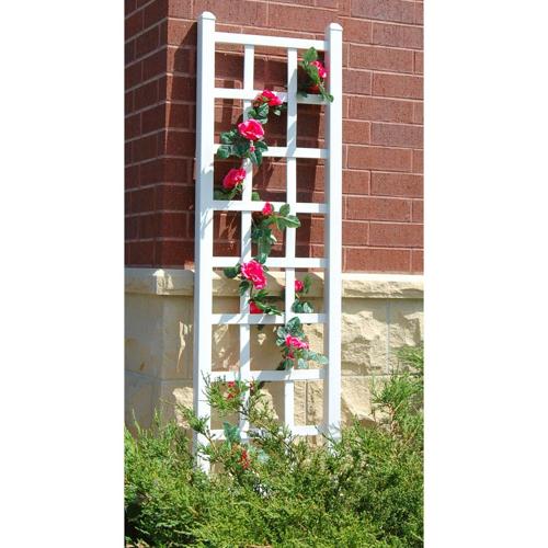 DuraTrel Elmwood 22*75 White Vinyl Trellis