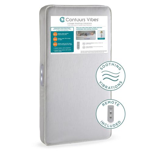ContoursA Vibesa c 2-Stage Soothing Vibrations Crib and Toddler Mattress