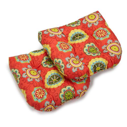 Blazing Needles 19*19 in. Patio Chair Cushion - Set of 2
