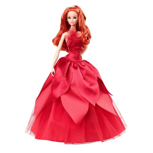 Barbie Signature 2022 Holiday Doll with Red Hair, Collectible Series