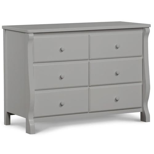 Delta Children 6 Drawer Dresser, Greenguard Gold Certified, Gray