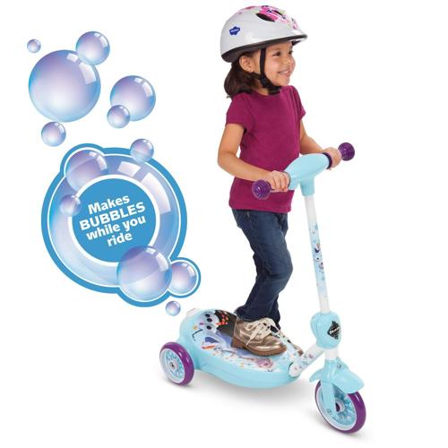 Disney Frozen 3-Wheel Ride-On Electric Bubble Scooter by Huffy