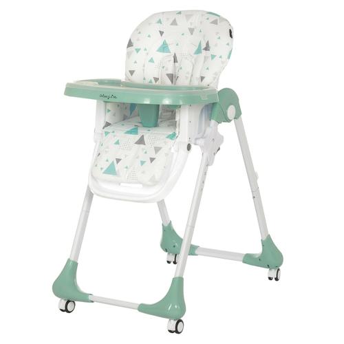 Dream On Me Jazz Highchair, Adjustable Height, Easy to clean in Green