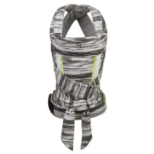Contours Cocoon Buckle-Tie Adjustable Baby Carrier, Lunar Gray, One-Size