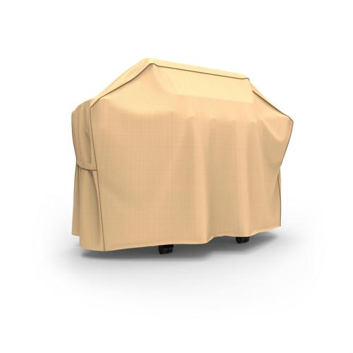 Budge Large Tan Patio Outdoor BBQ Grill Cover, Sedona