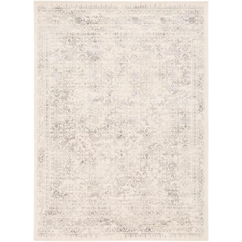 Art of Knot Damask Traditional Light Gray Area Rug, 6'7*9'