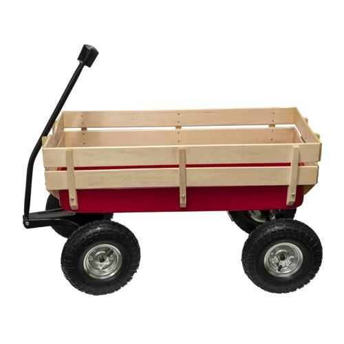 Children's Metal/Wood Side Rail Wagon