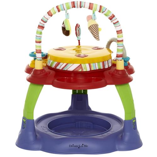 Dream On Me Carnival 3 in 1 Activity Center | Bouncer | Play Table In Purple And Red