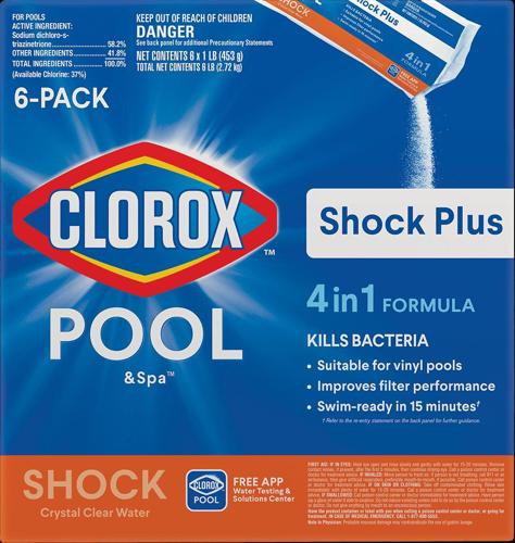 Clorox Pool&Spa Shock Plus Pool Shock for Swimming Pools, 6pk