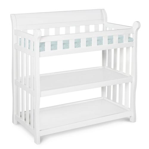 Delta Children Eclipse Changing Table with Pad, White