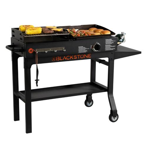 Blackstone Duo 17 Griddle and Charcoal Grill Combo
