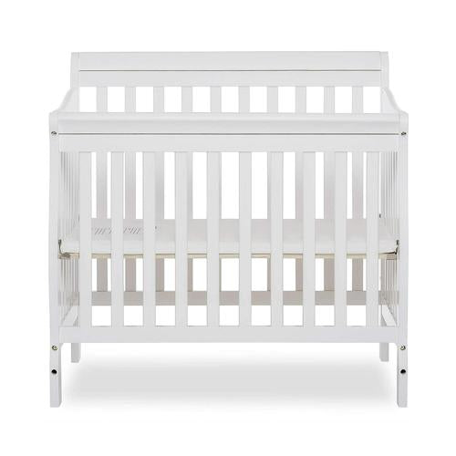 Dream On Me Aden 4-in-1 Convertible Mini Crib, White