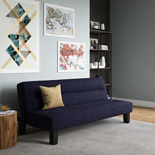 DHP Kebo Futon with Microfiber Cover, Blue