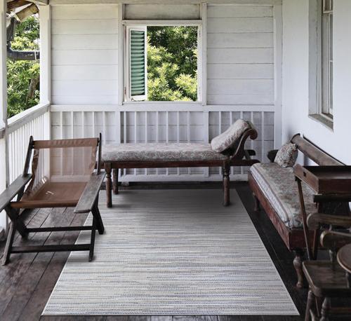 Couristan Monte Carlo Coastal Breeze Indoor/Outdoor Area Rug, 5'3*7'6 , Taupe-Champagne