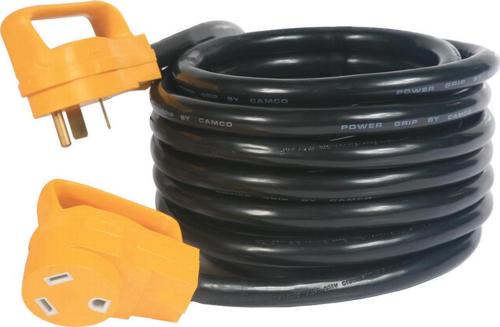 Camco Heavy-Duty RV Extension Cord with PowerGrip Handles, 25-Foot, 30-Amp,10-Gauge - Multicolor (55191)