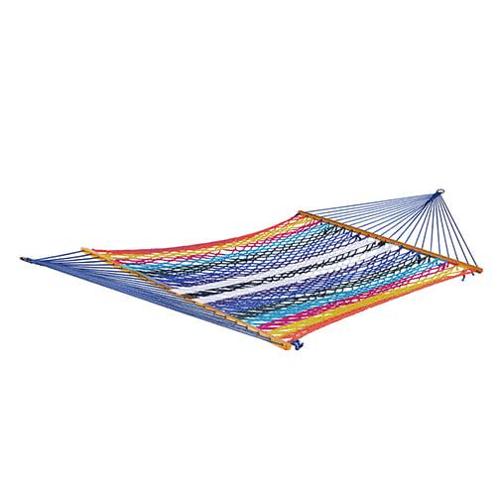 Bliss Hammocks Rope Hammock w/ Spreader Bars - Multi-Color, 77 L*48 W