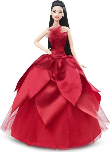 Barbie Signature 2022 Holiday Doll with Black Hair, Collectible Series