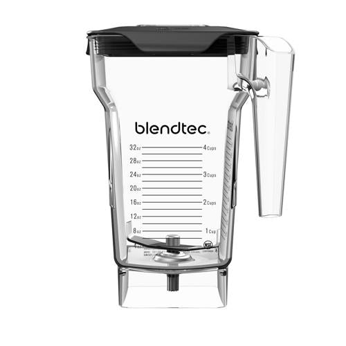 Blendtec 75 oz FourSide Jar - Four-Sided Blender Jar Compatible with Most Blendtec Blenders - 32 oz Blending Capacity - Clear