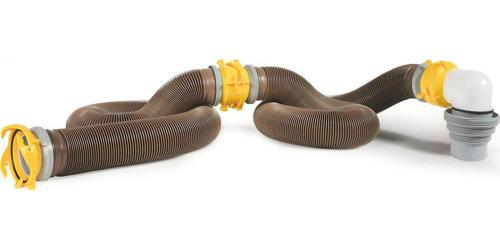 Camco Revolution 360 20-Foot Heavy Duty Sewer Hose for RVs | Multicolor (39628)
