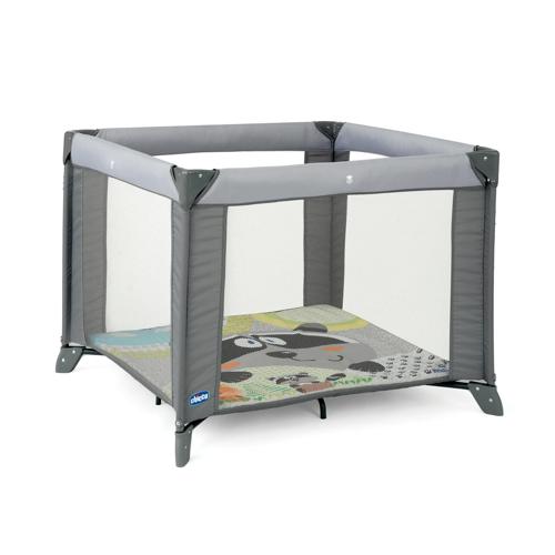 Chicco Tot Quad Portable Square Baby Playpen - Honey Bear (Grey)