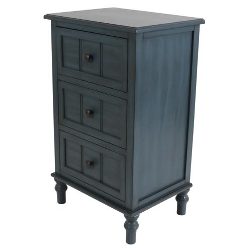 Decor Therapy Simplify Wooden 3-Drawer Accent Table, Multiple Finishes