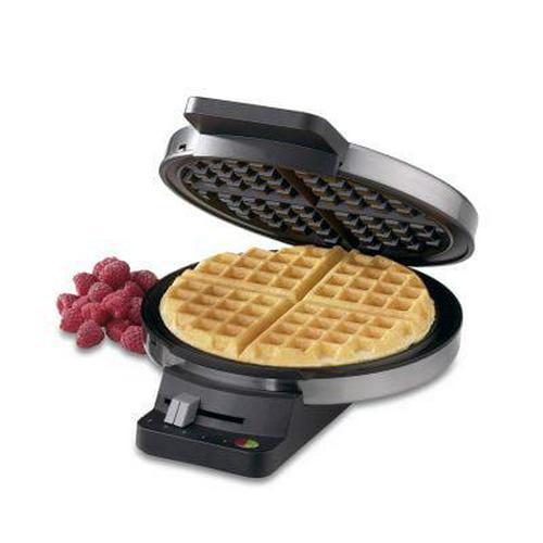 Cuisinart 1-Waffle Round Electric Waffle Maker, Stainless Steel