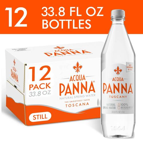 Acqua Panna Natural Spring Water Plastic Waterbottles, 405.6 fl oz, 12 Count