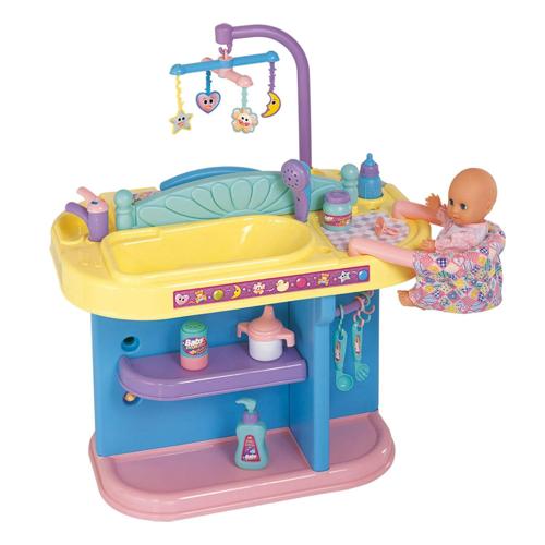 Children's Baby Center Playset, Everything You Need to Take Care of Your Baby 12 Piece Set, Ages 3 and Up