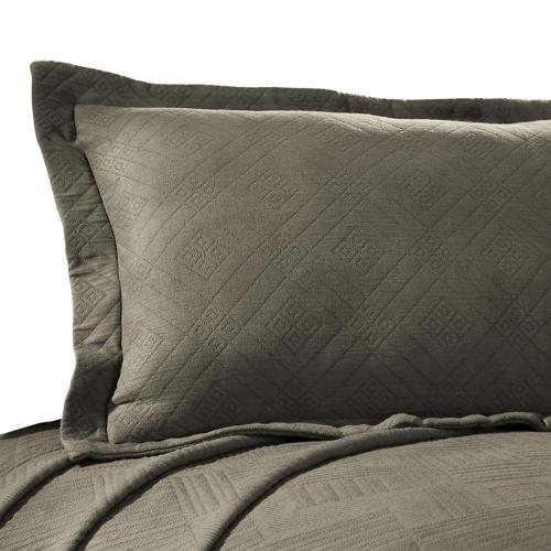 Cotton Jacquard Matelasse Modern Geometric Lightweight Bedspread Set, Twin, Charcoal