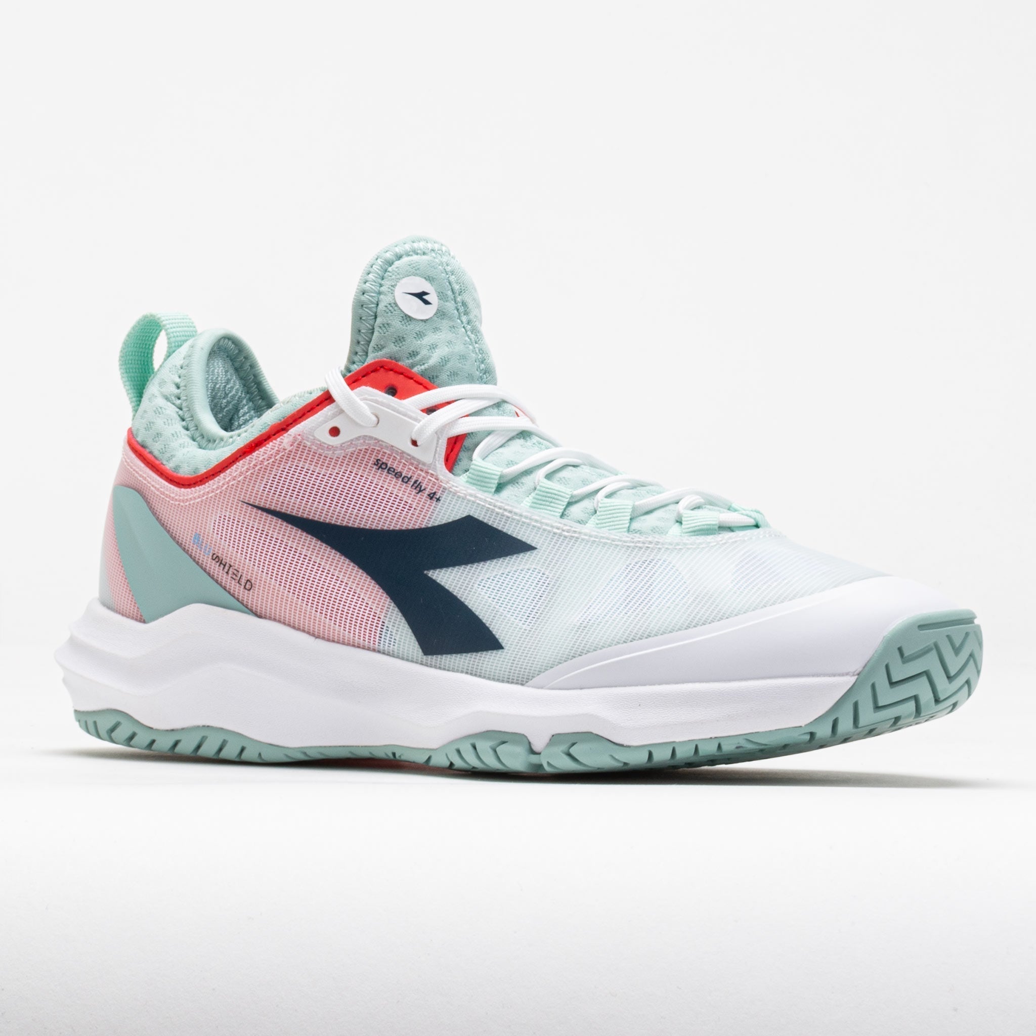 Diadora Speed Blushield Fly 4+ AG Women's  White/Legion Blue/Surf Spray