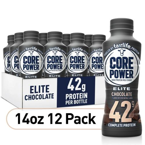 Core Power Elite 14 fl oz 12 Pack - 42g Chocolate Core Power Protein Drink by Fairlife Milk