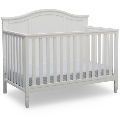 Delta Children Madrid 5-in-1 Baby Crib, Bianca White