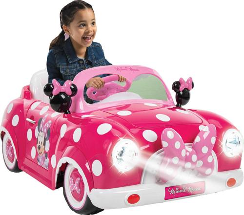 Disney Minnie Mouse Convertible Car 6-Volt Electric Ride-On by Huffy