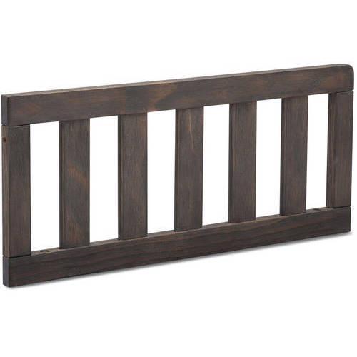 Delta Children Toddler Guardrail #701725, Greenguard Gold Certified, Rustic Grey