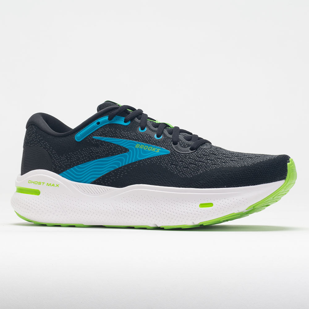 Brooks Ghost Max Men's  Black/Atomic Blue/Jasmine