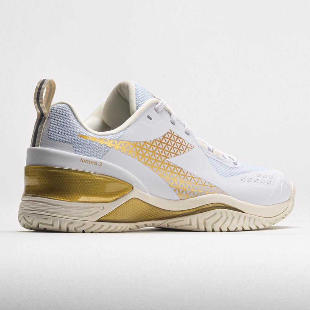 Diadora Blushield Torneo 2 AG Women's  White/Gold